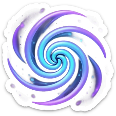 black magic particles sticker