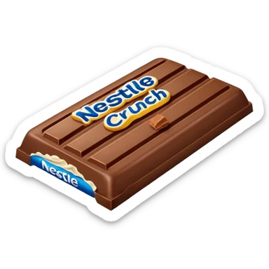 Nestle crunch bar emoji sticker