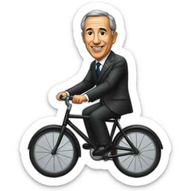 Marcelo Rebelo de Sousa Portugal president riding bicycle sticker