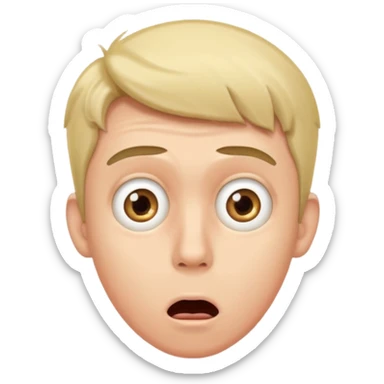Un mec qui est très choqué  sticker