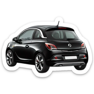 opel adam noire sticker