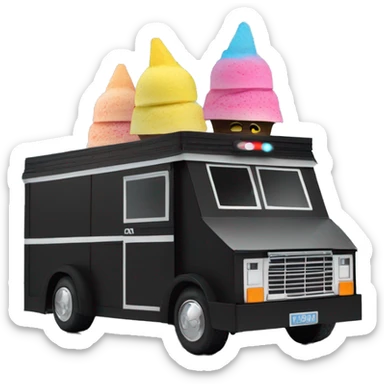 papercraft, darth Vader’s 2026 ice-cream step van sticker