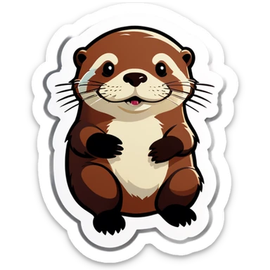 Otter sticker