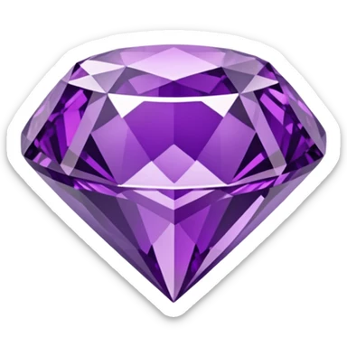 Purple diamond sticker