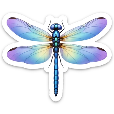 Periwinkle Dragonglfly emoji sticker