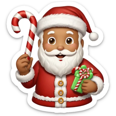 santa gingerbread sticker