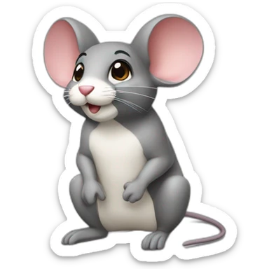 Quelqu’un qui souris avec un pouce en l’air sticker