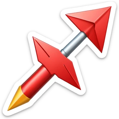 red arrow sticker