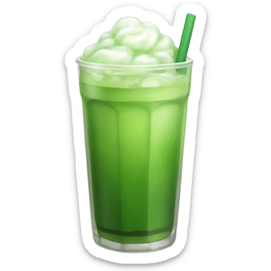 Iced matcha drink  sticker
