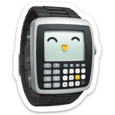 calculator wrist watch sticker