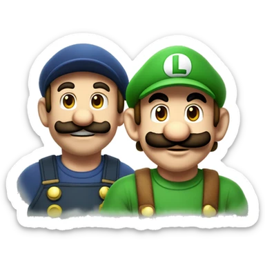 mario and luigi sticker