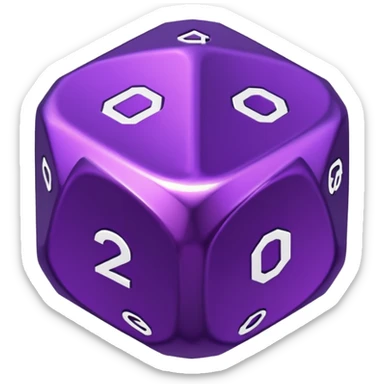 dnd d20 dice sticker