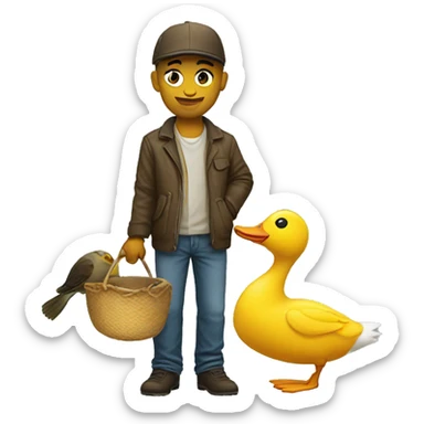 Shelby with a duck  sticker