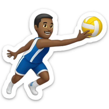 Jugando voleibol  sticker