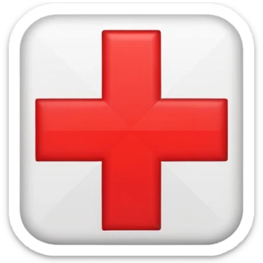 red cross icon sticker