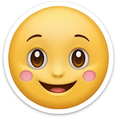 Cute emoji hii very cutie 😊 sticker