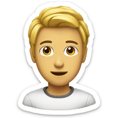 persona con hambre sticker