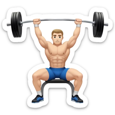 close-grip flat-benchpress sticker