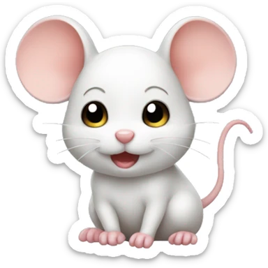  a chiby cute little mouse sticker