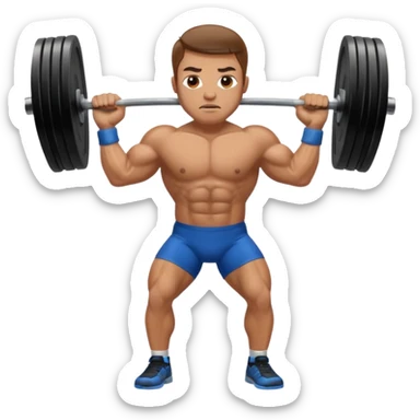 weightlifter Athlete in Action sticker