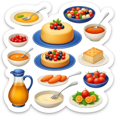 French fine cuisine sticker