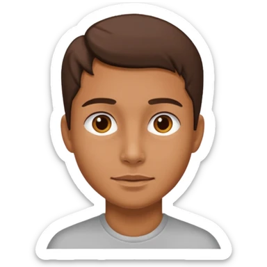 a person with a lot of details 3/4 view sticker