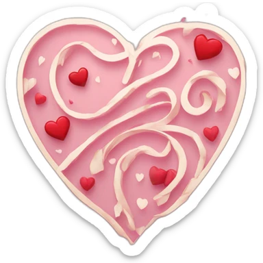 Happy valentines day calligraphy  sticker