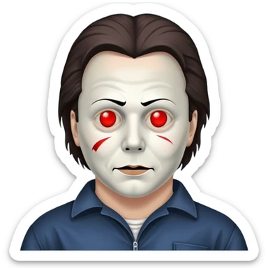 Micheal Myers’s heart eyes  sticker