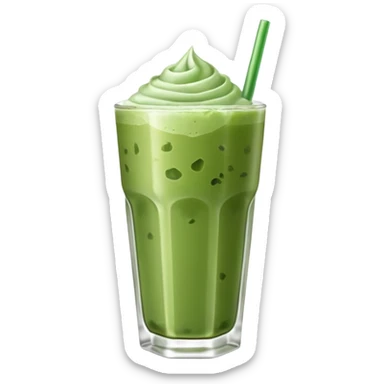 iced matcha latte sticker