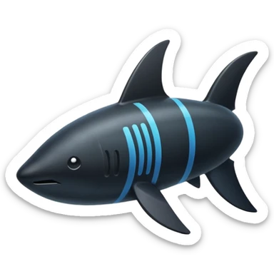 The underwater fin sticker