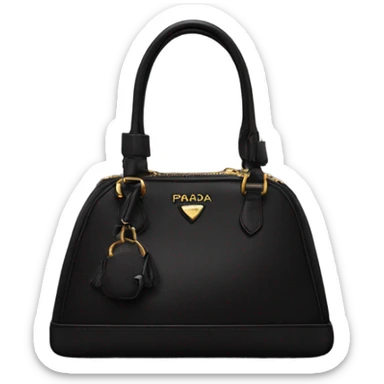 Black Prada bag sticker