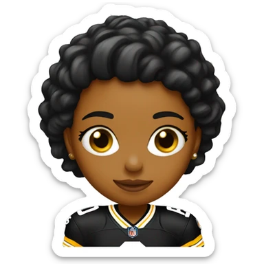 Steelers nfl girl sticker