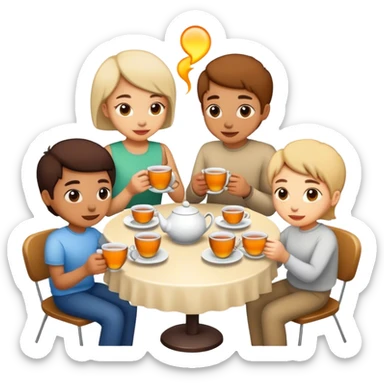 Tea time fikka sticker