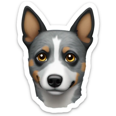 Blue heeler with no brown sticker