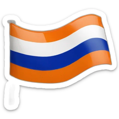 Flag of netherlands upside down sticker