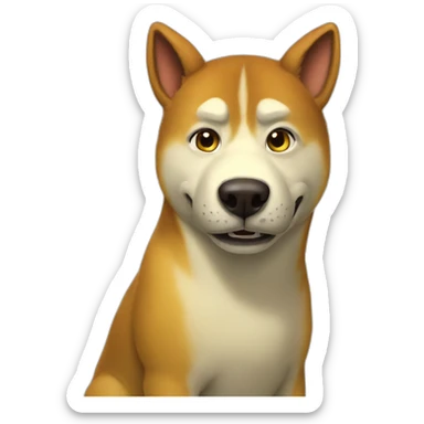 Siba inu shrek sticker