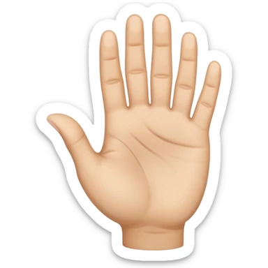 The Arabic hand gesture of “Khod” sticker