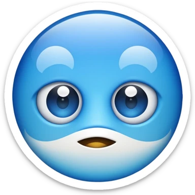 blue sky with a few clouds, fish eye lens effect sticker