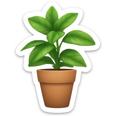 potted plant sticker