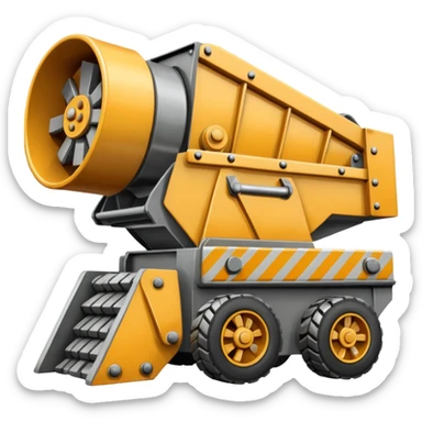 An Emoji of a KPI FT2650 Rock Crusher sticker