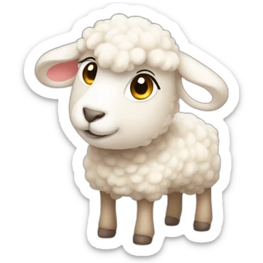 cute lamb sticker