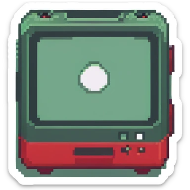 red video streaming icon sticker