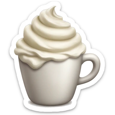 Coffee with whipped cream  sticker