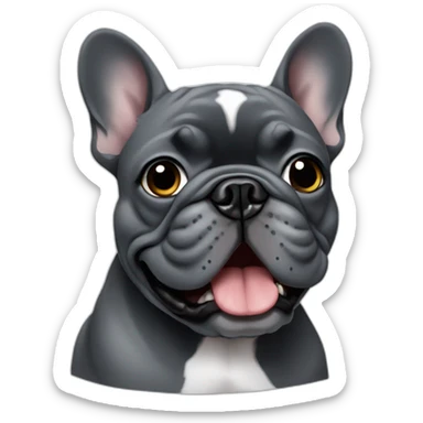 dark-grey-french-bulldog sticker