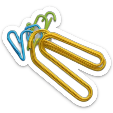 paper clips sticker