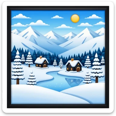 Winter wonderland sticker
