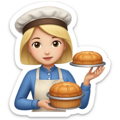 Bakery girl sticker