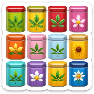 Herbal Tea Tins sticker