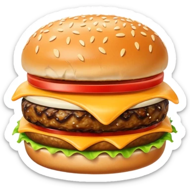 Hamburger sticker
