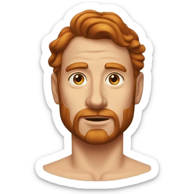 Homme roux farfadet malicieux sticker